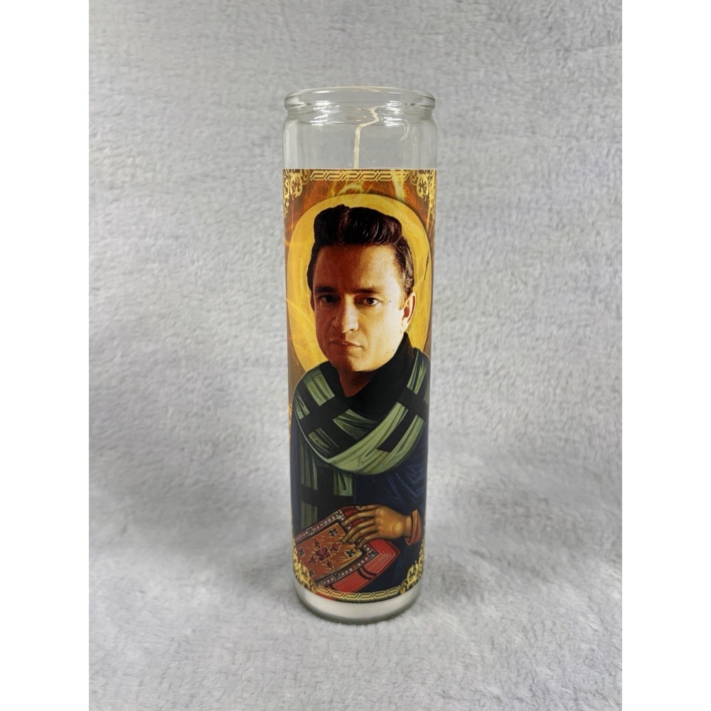 Johnny Cash Celebrity Prayer Candle Saint Novelty Gift Country Music Fan